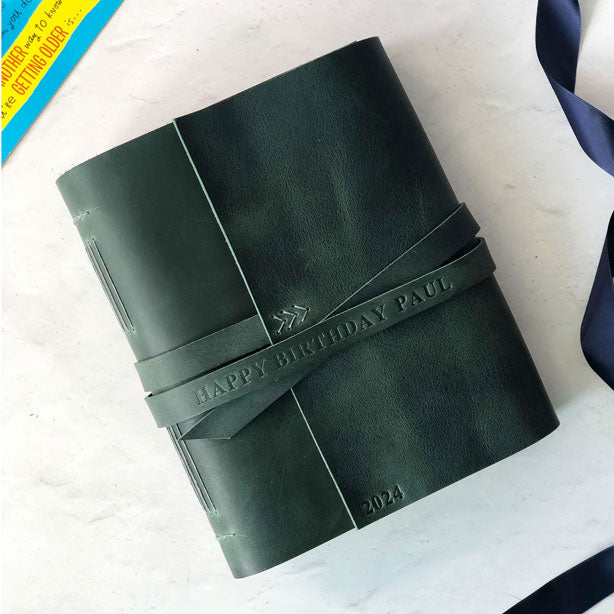Memory Book With Leather Look Envelope Pages
