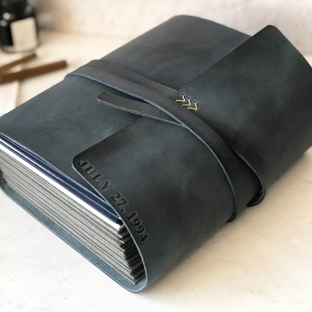 Memory Book With Leather Look Envelope Pages