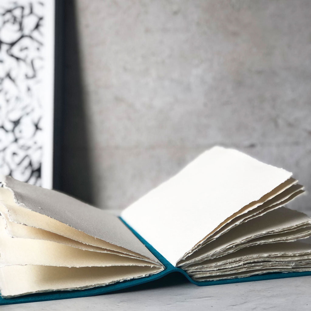 Watercolour Sketchbook Handbound With Khadi Cotton Rag Paper