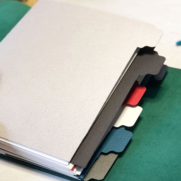 Leather Look Card Tab Page Divider Add On
