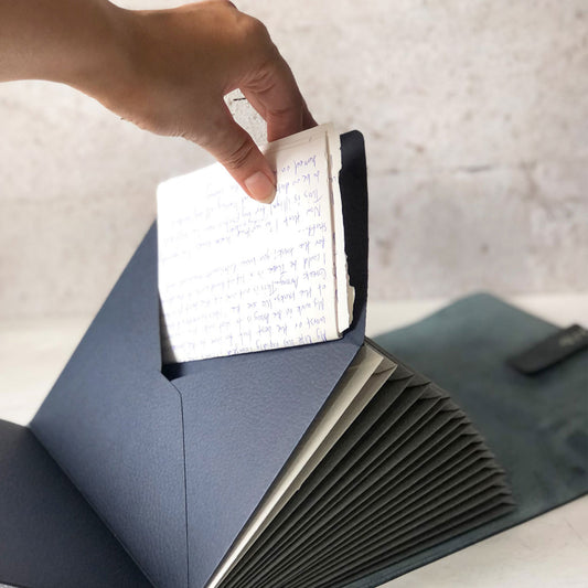 Memory Book With Leather Look Envelope Pages