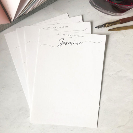 Letters To My Daughter Memory Book With Envelopes & Personalised Notecards