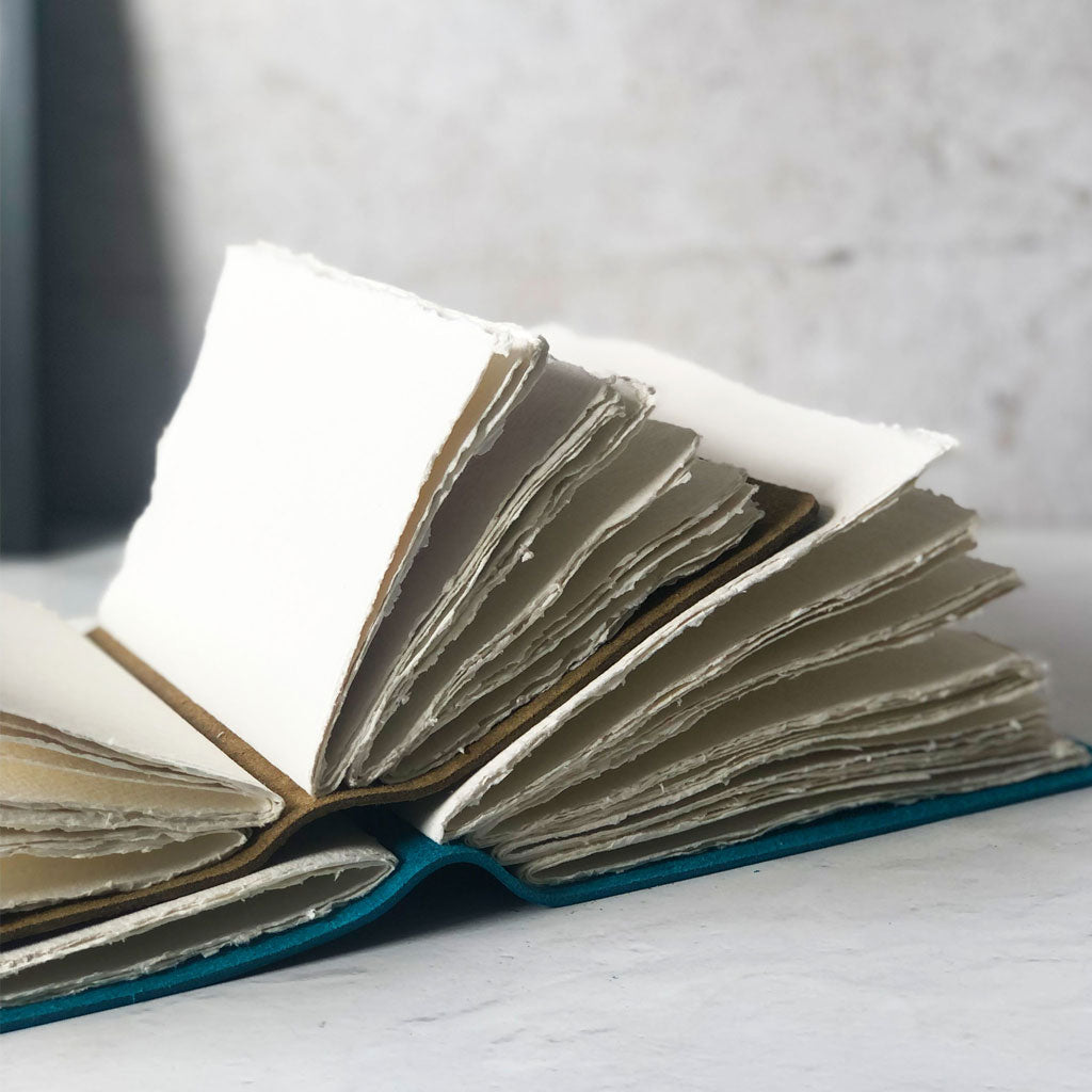 Watercolour Sketchbook Handbound With Khadi Cotton Rag Paper