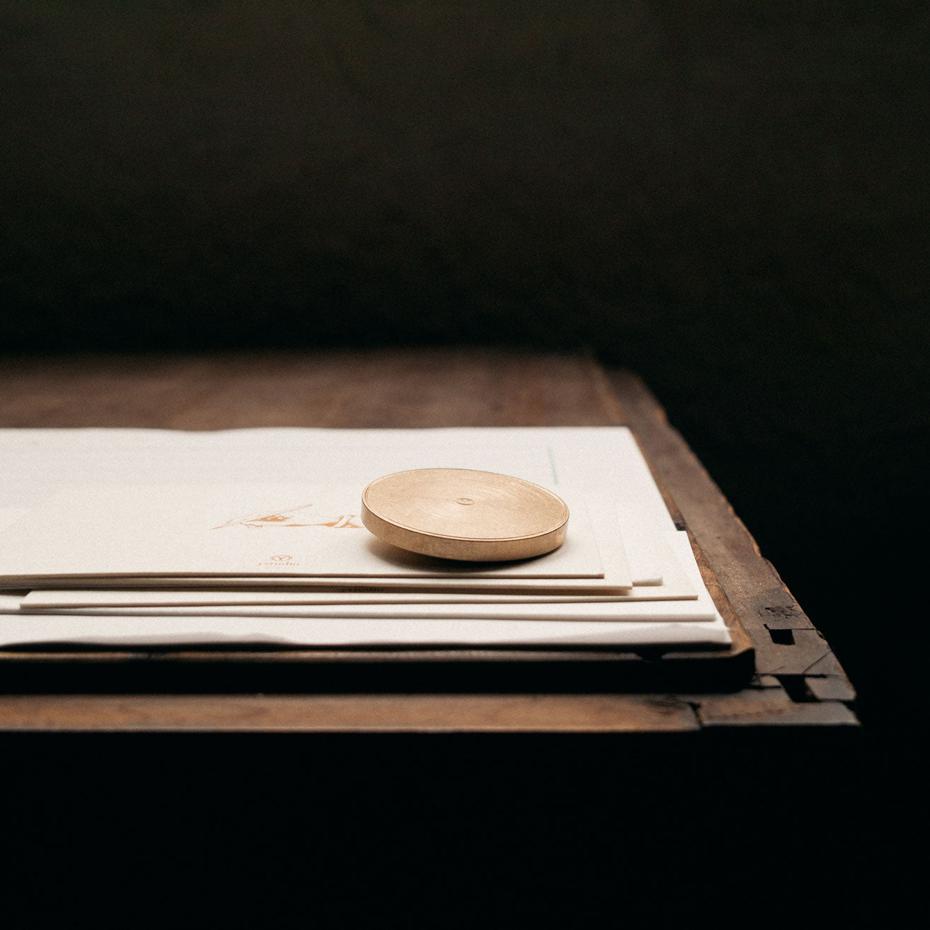 Ystudio Brass Paperweight