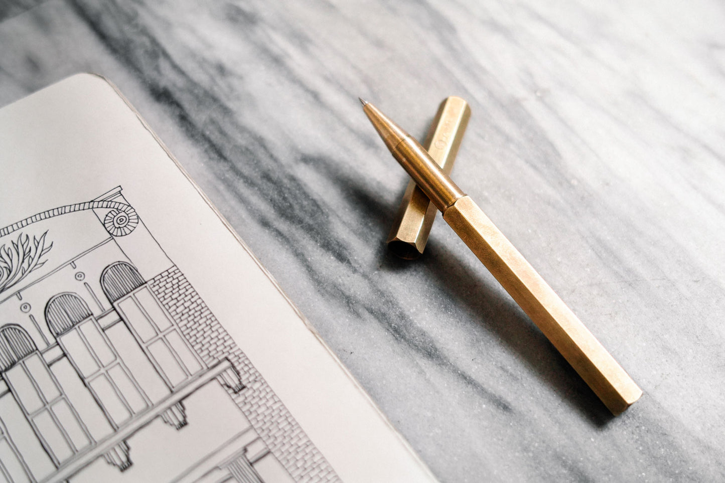 Ystudio Brass Rollerball pen