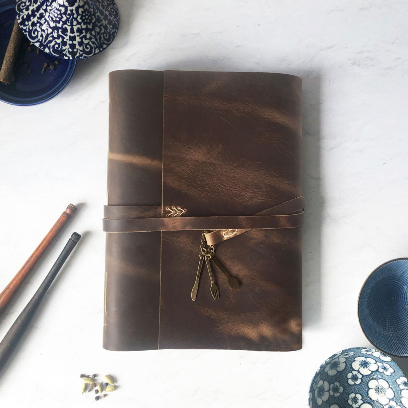 Large Blank Recipe Book, Recipe Journal