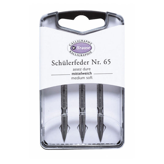 Brause set of 3 nibs no: n65 ecoliere