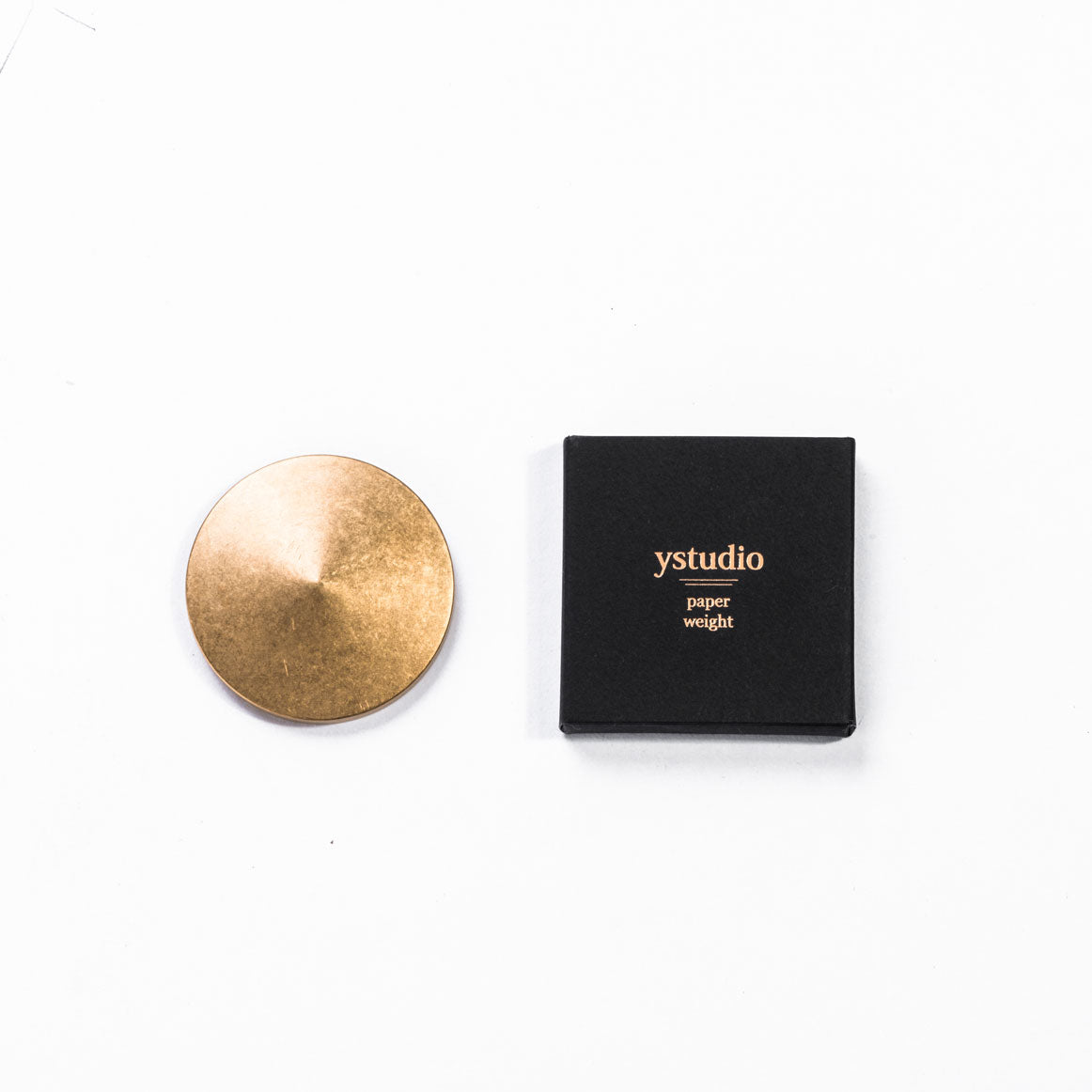 Ystudio Brass Paperweight