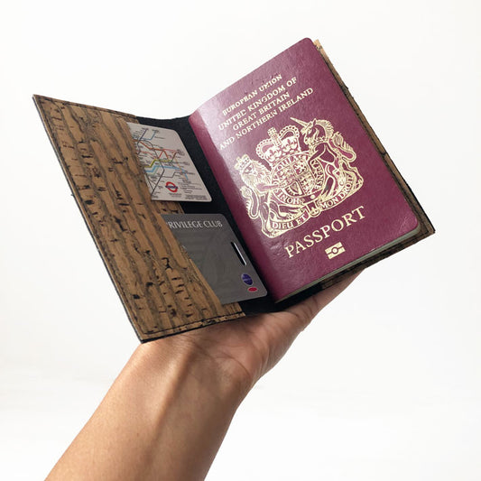 Vegan leather passport holder