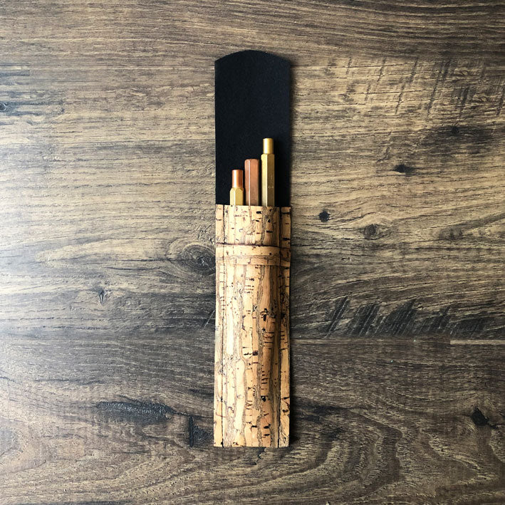 vegan leather pen case