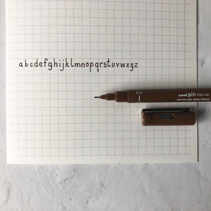 Fine Line Pen Brown 0.5mm tip