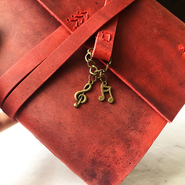 Leather Music Journal With Guitar Tab Notation Paper