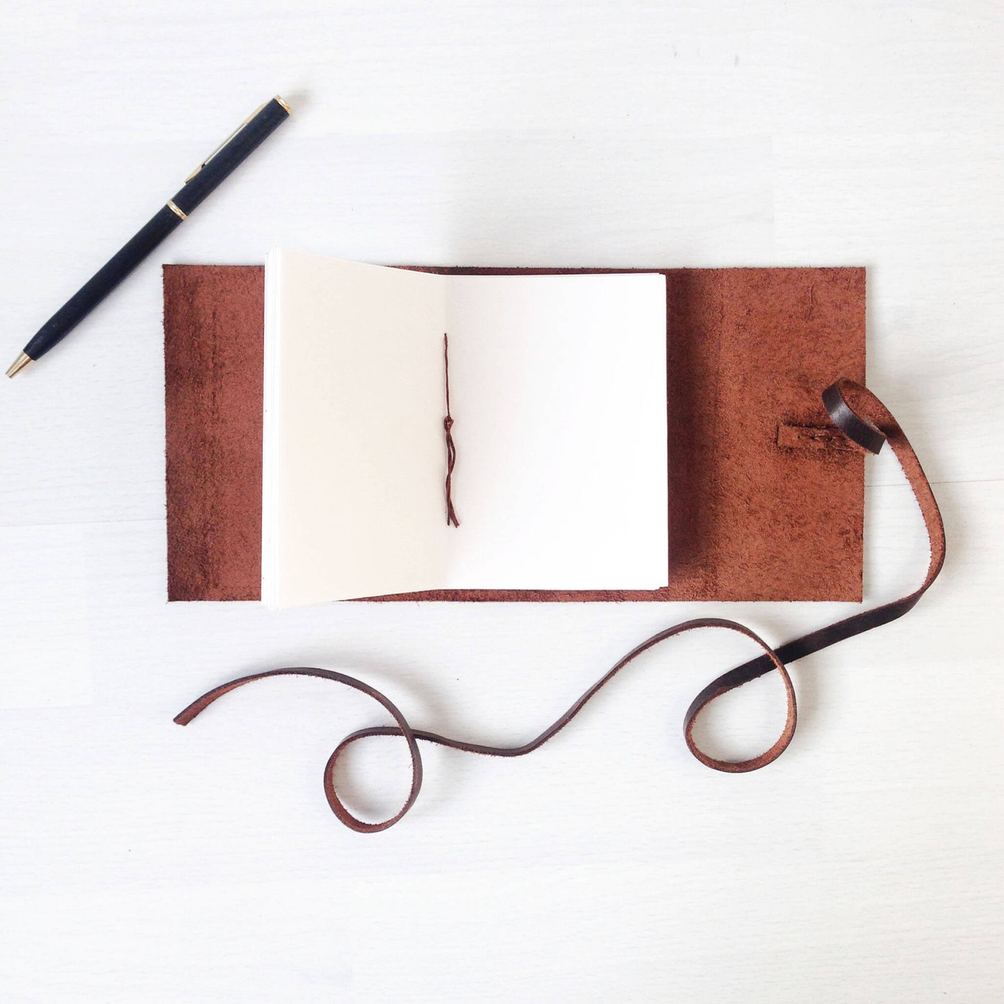 Mini Notebook, Leather
