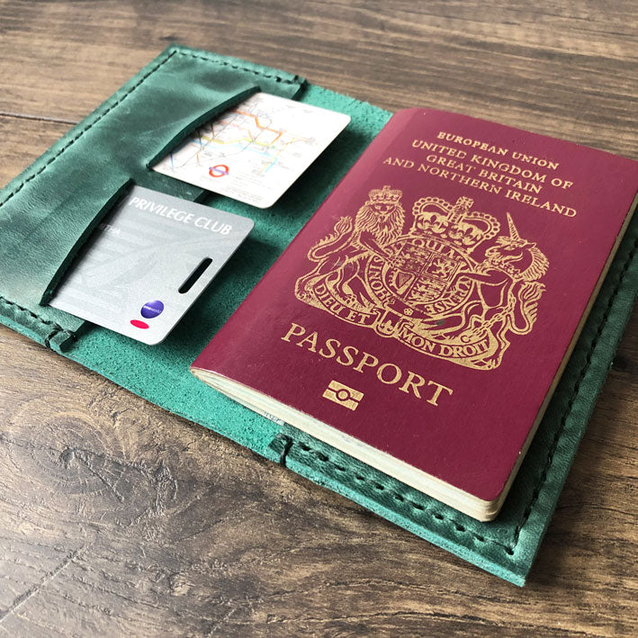 Personalized Passport Holder, Leather Passport Cover, Passport Case, Passport wallet,Personalized Passport Cover, Passport Gift Dark Brown / No