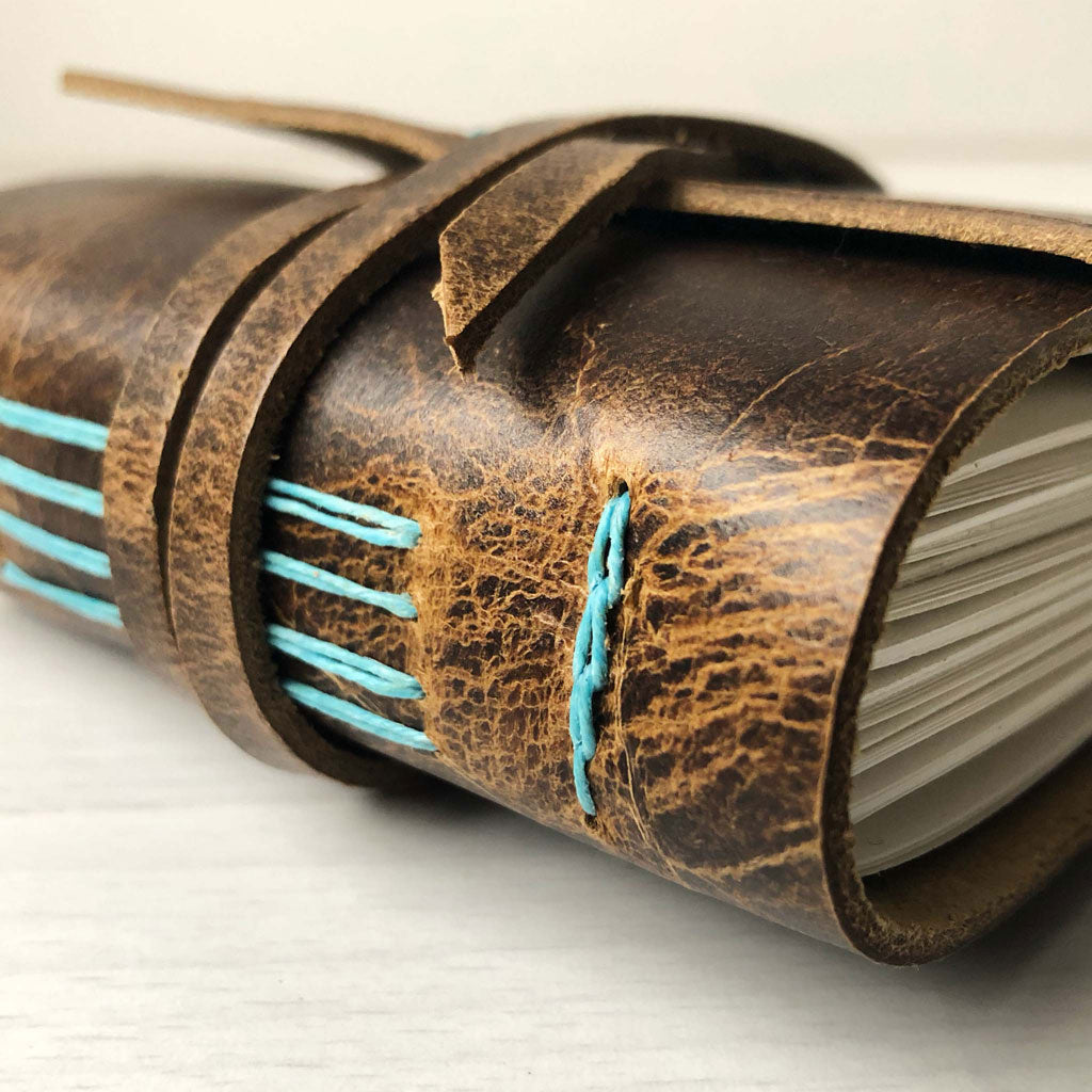 Small Leather Pocket Notebook Journal