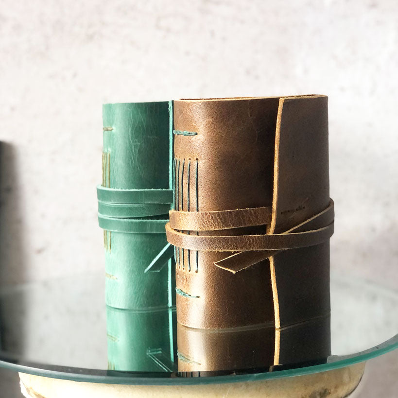 Small Leather Pocket Notebook Journal