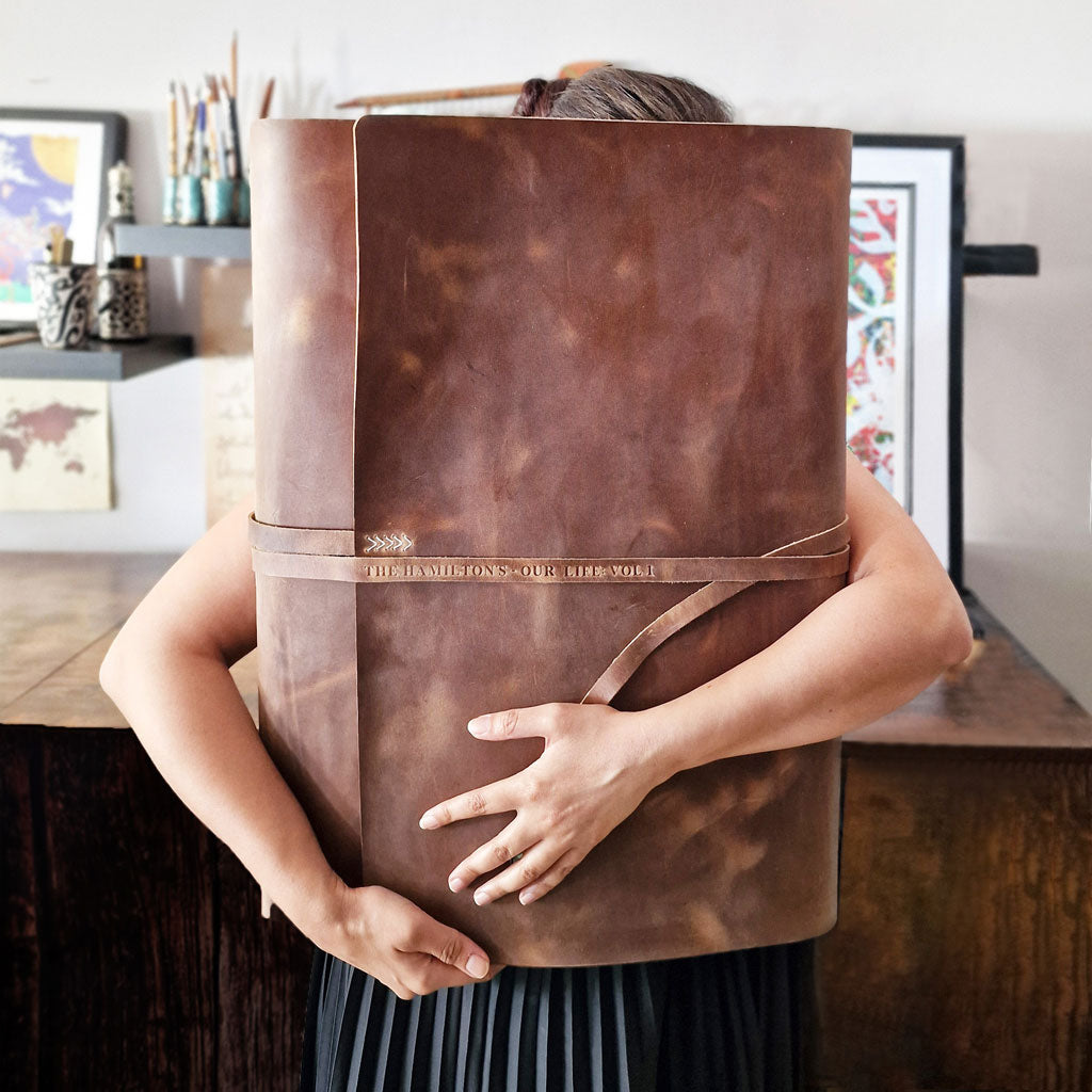 Personalised handmade leather journals & gifts, custom made to order ...