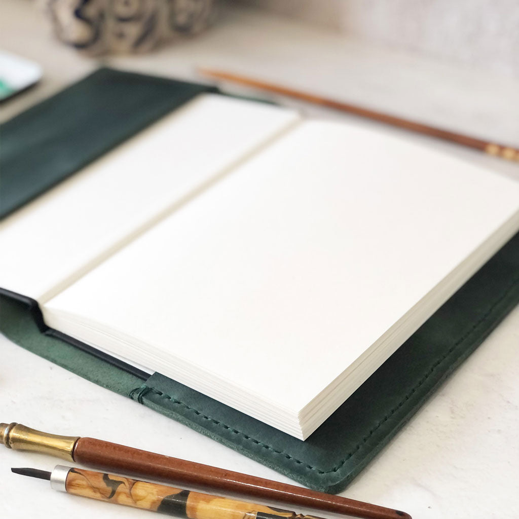 Refillable Leather Sketchbook Cover