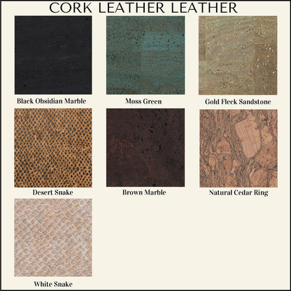 Tri-Fold Leather Notebook Cover, Custom Sizes