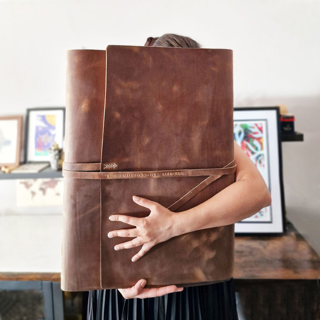 Giant scrapbook, book prop