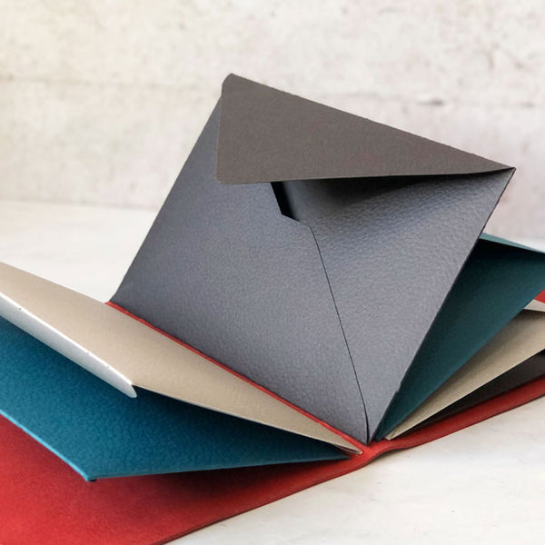 Memory Book With Leather Look Envelope Pages