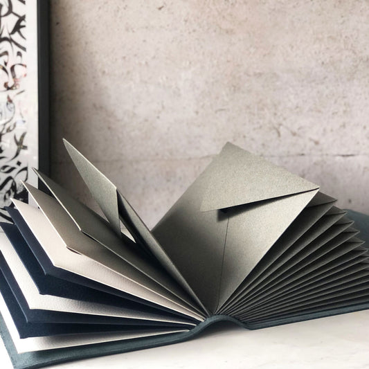 Memory Book With Leather Look Envelope Pages