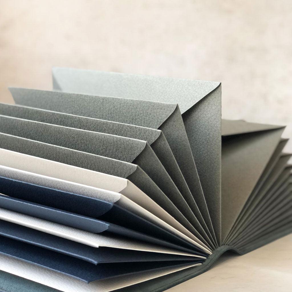 Memory Book With Leather Look Envelope Pages