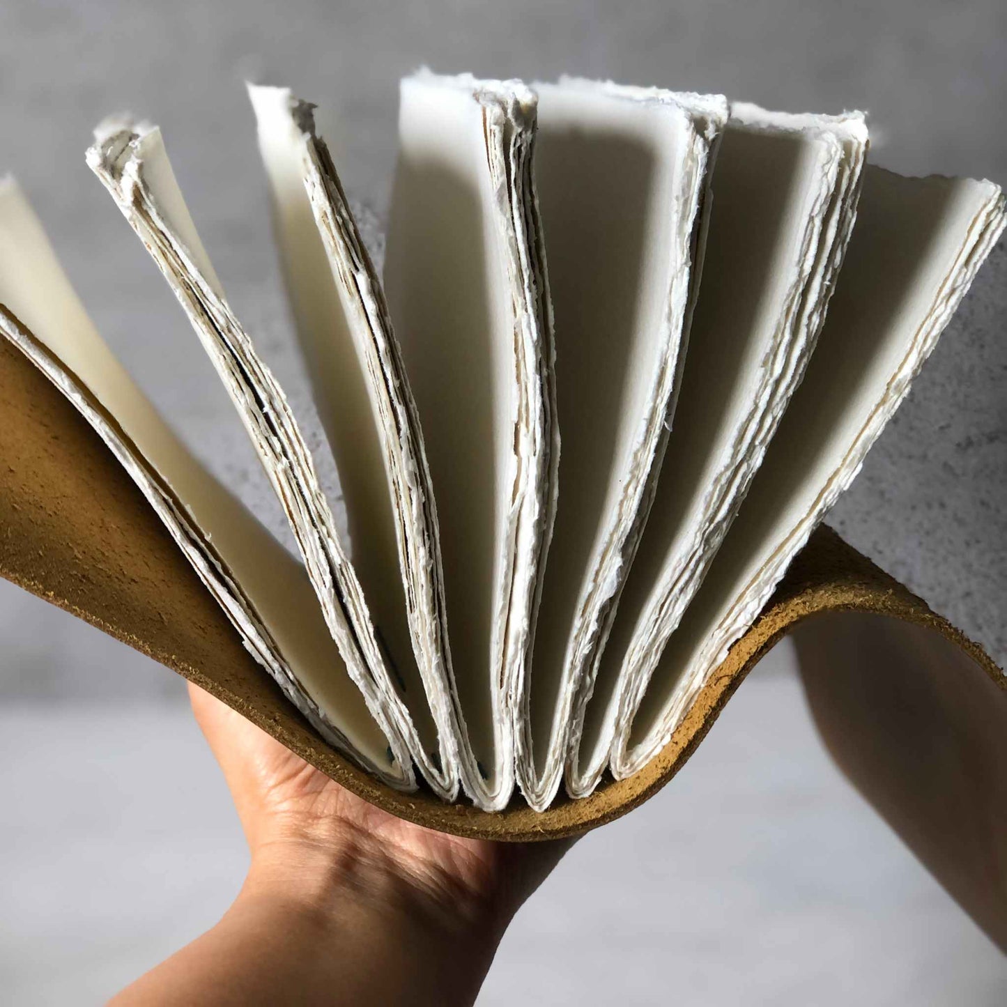 Watercolour Sketchbook Handbound With Khadi Cotton Rag Paper
