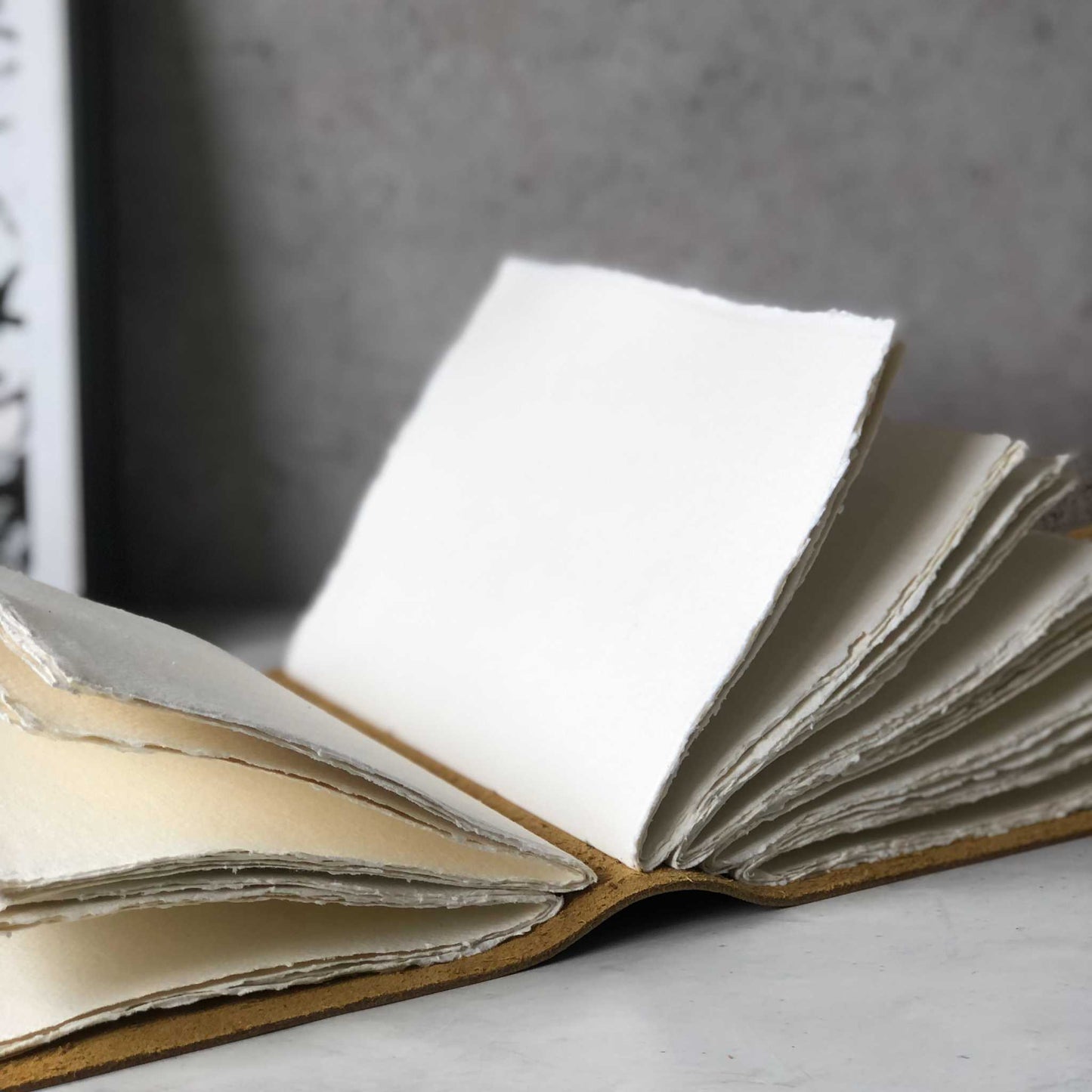 Watercolour Sketchbook Handbound With Khadi Cotton Rag Paper