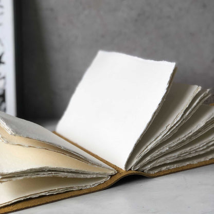 Watercolour Sketchbook Handbound With Khadi Cotton Rag Paper