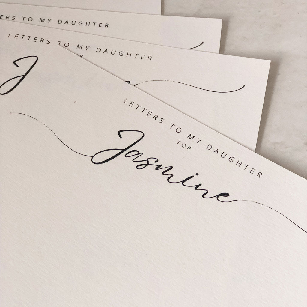 Personalised Notecard/Letter Inserts For Envelope Books