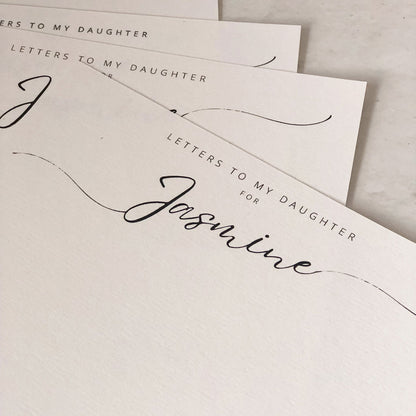 Personalised Notecard/Letter Inserts For Envelope Books