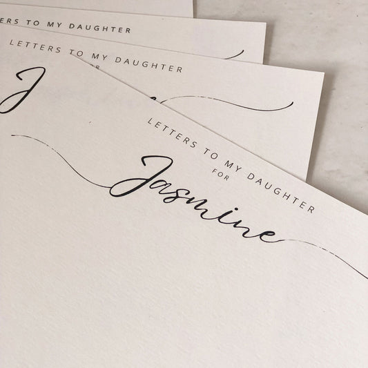 Personalised Notecard/Letter Inserts For Envelope Books