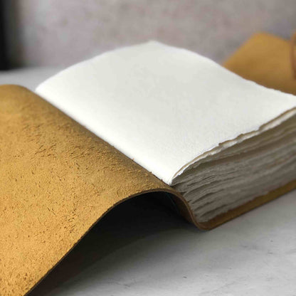 Watercolour Sketchbook Handbound With Khadi Cotton Rag Paper