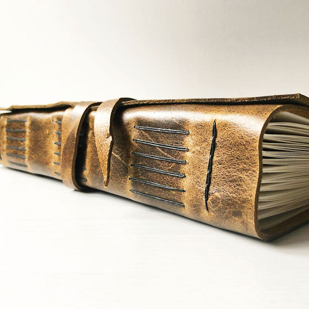 Large leather Journal, Sketchbook, A4