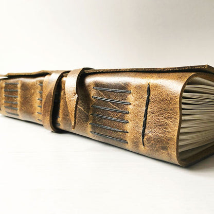 Large leather Journal, Sketchbook, A4