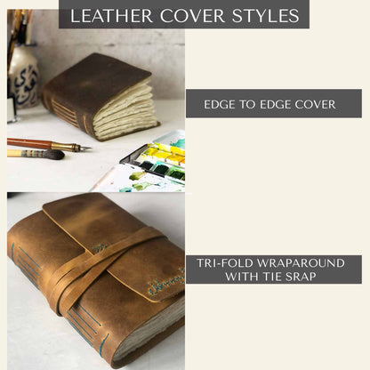 Watercolour Sketchbook Handbound With Khadi Cotton Rag Paper