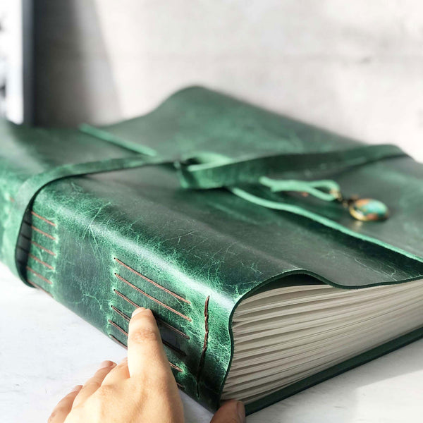 A3 Travel Scrapbook | Leather Scrapbook | Large Sketchbook