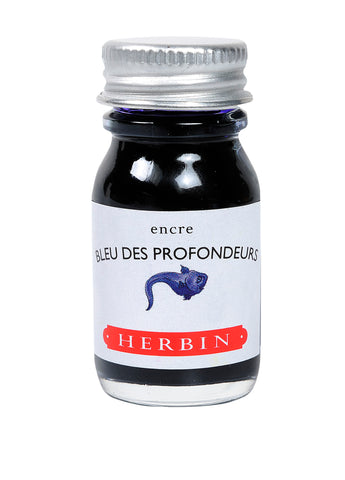 J Herbin Ink 10ml Bottle | Bleu de Profondeurs