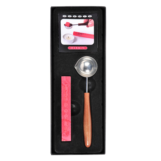 Wax Melting Spoon with Herbin Sealing Wax