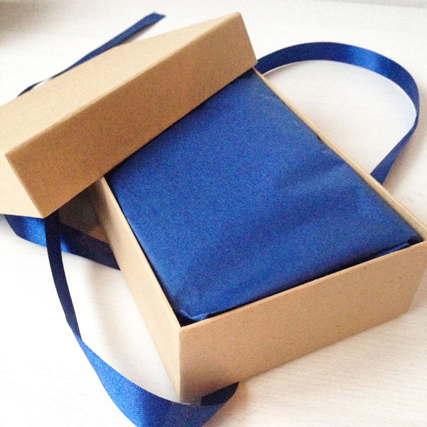 A6 Kraft brown gift box with lid