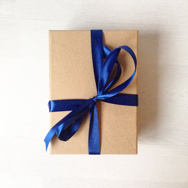 A6 kraft brown gift box front