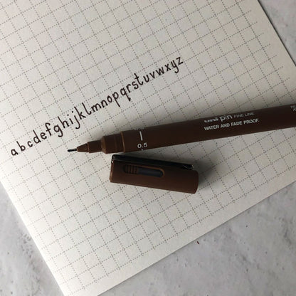 Fine Line Drawing and Writing Pen, Sepia