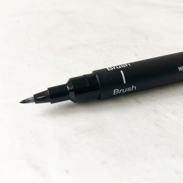 Black fine brush pen