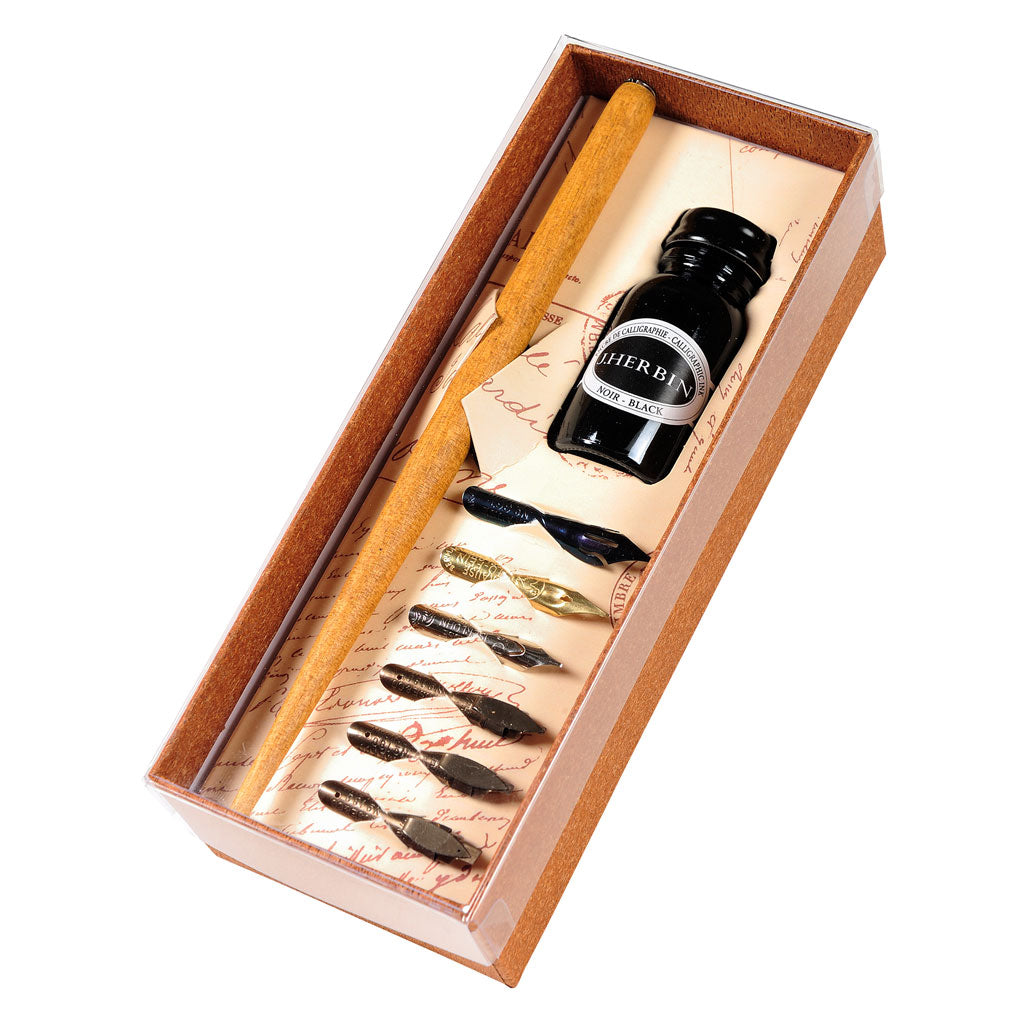 Calligraphy Writing Set with Nib Holder & 6 Nibs