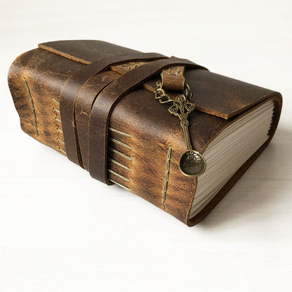 Personalized Blank Recipe Book with Kraft Brown Pages