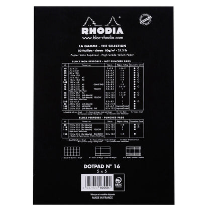 Rhodia Dot Pads, Blank & Square Grid Pads