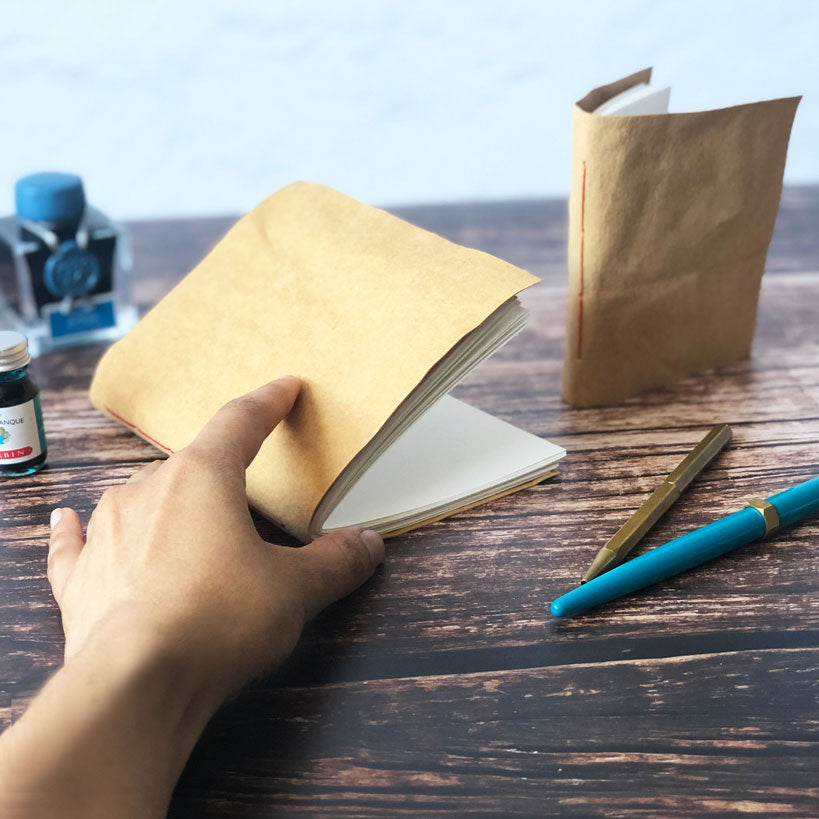 Faux Leather Slim Notebook