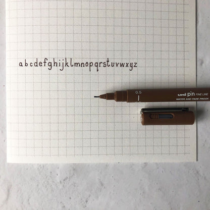 Fine Line Pen Brown 0.5mm tip