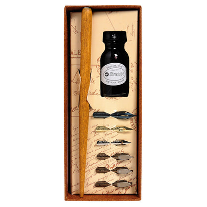 Calligraphy Writing Set with Nib Holder & 6 Nibs